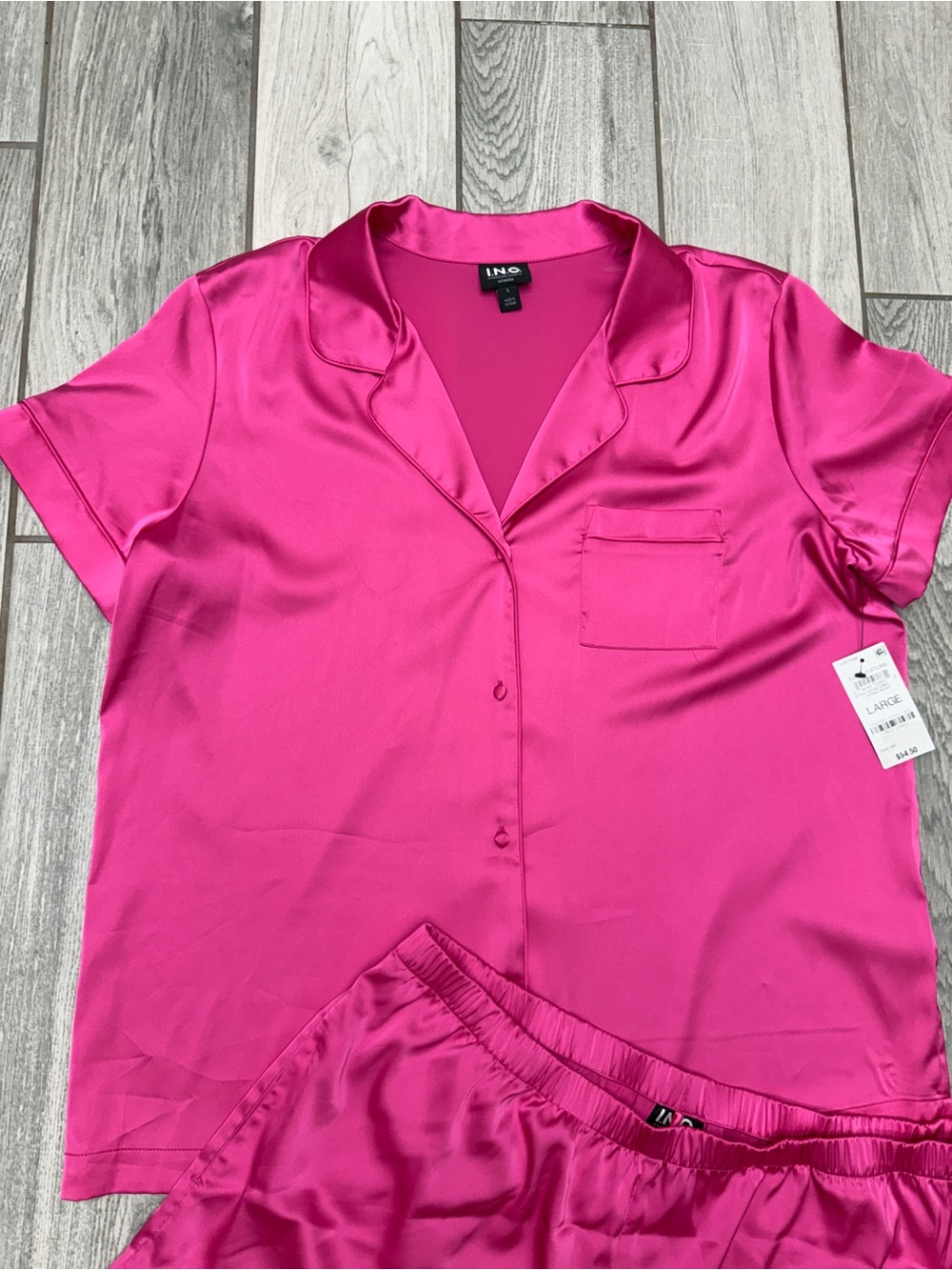I.N.C. Women's Short PJ Set in Hot Pink Size Large - Picture 10 of 13